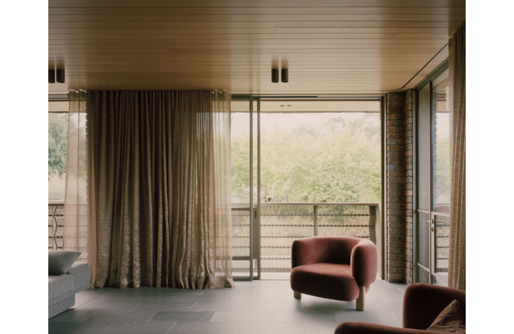 Fresh inviting breezes flow through the many large openings.