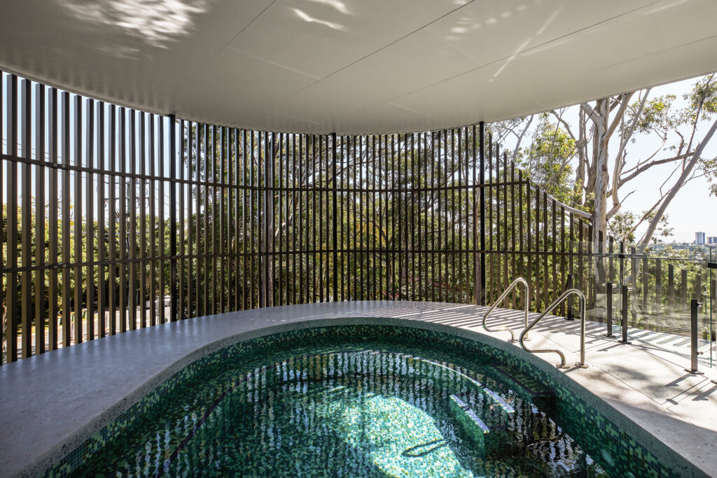 The pool was designed for therapeutic use.