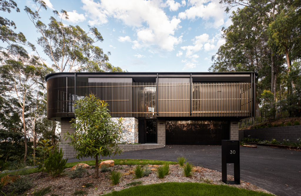 The triangular building form maximises the north-east orientation.